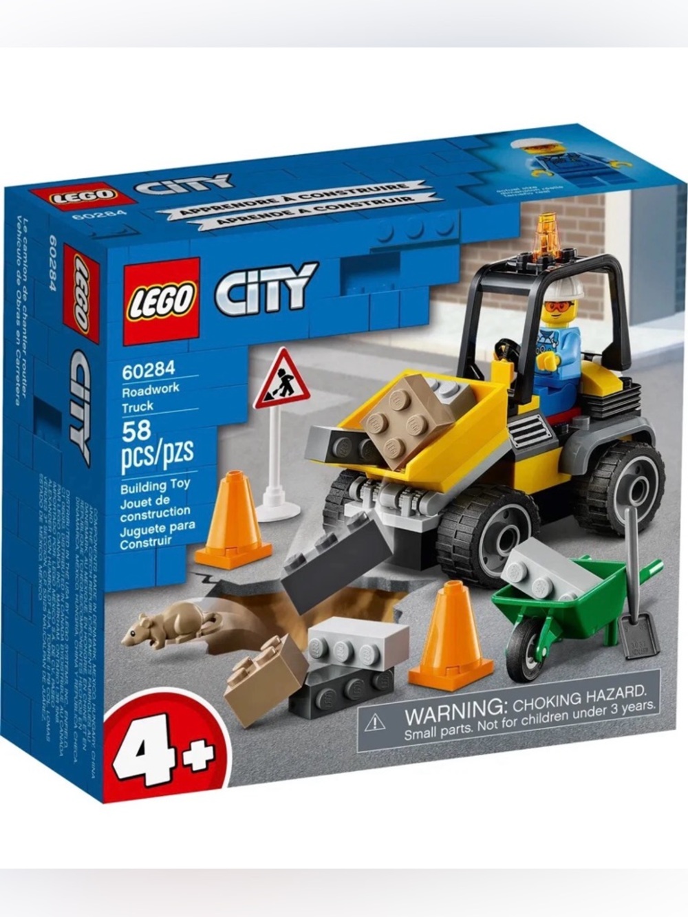 Lego City Roadwork Truck #60284 *RETIRED* NEW Damaged Box
